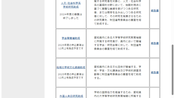 大幸財団 | 自然科学系学術研究助成