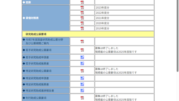高梨学術奨励基金 | 若手研究助成
