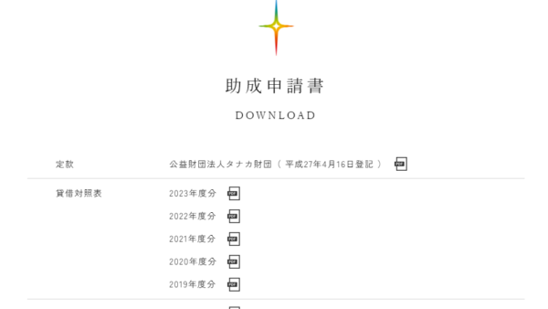 タナカ財団 | 助成事業（上期）